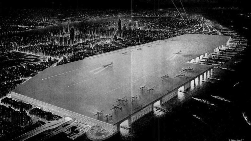 Illustration for article titled These Are the Floating Airports of Our Dreams